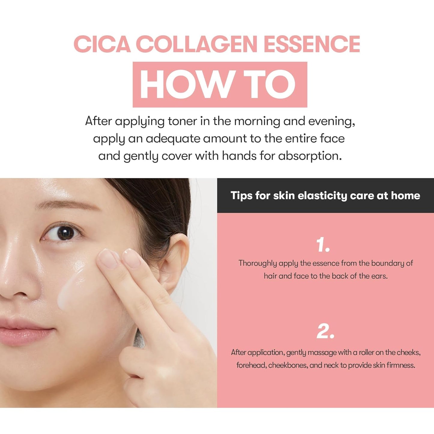 VT COSMETICS Cica Collagen Essence - Firming Pink Serum with 300Da Collagen Extract & Peptide Complex