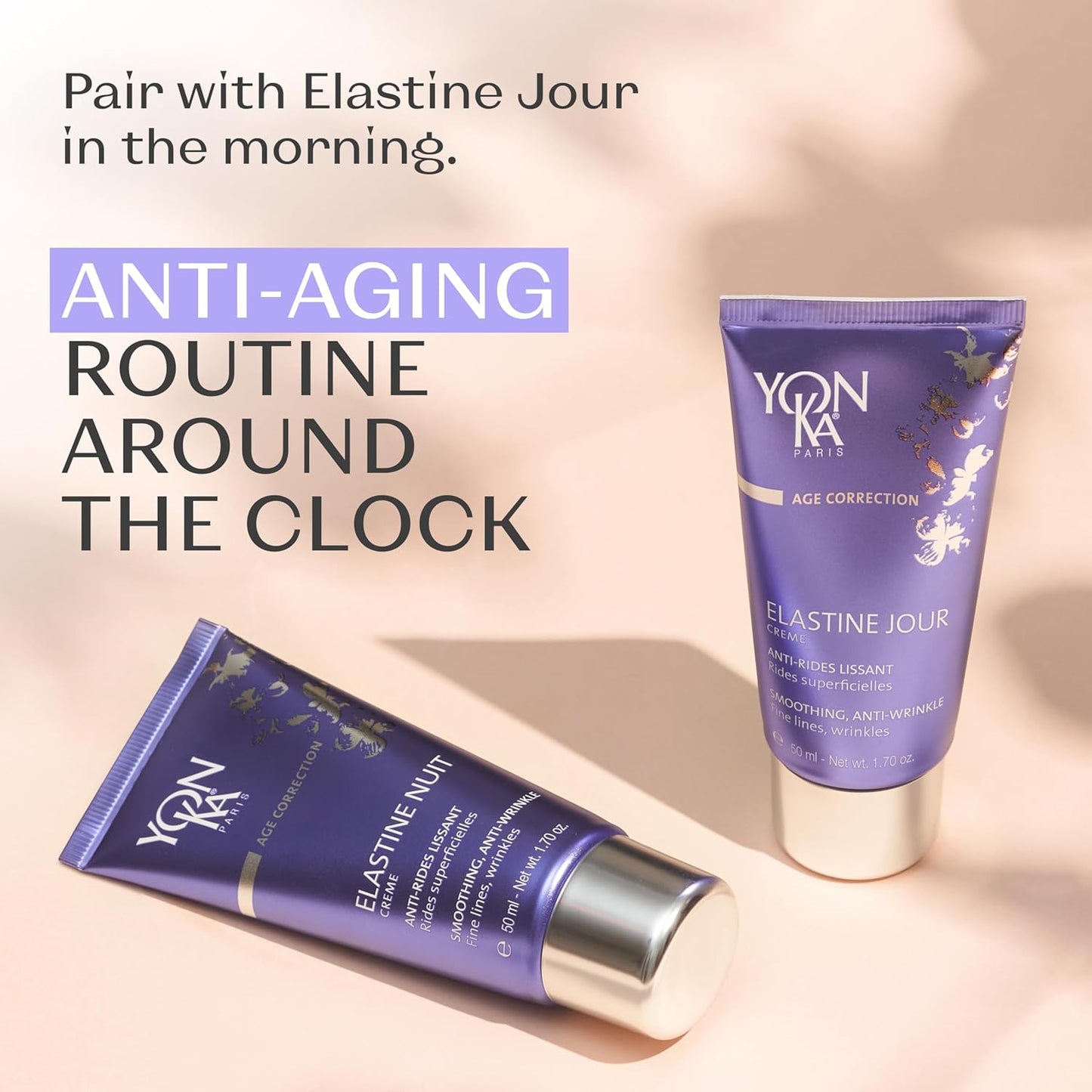 Yonka Elastine Anti-Aging Face Cream - Smooths Wrinkles & Deeply Hydrates | Repairs Damaged Skin with Vitamins A, C & E