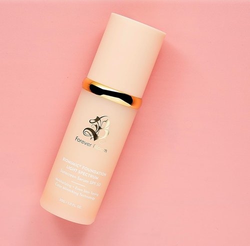 Forever Bloom Bio Mimic Foundation - Lightweight SPF 50 Hydration & Concealment for Mature Skin