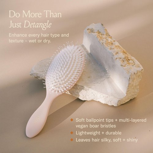 DAE Vegan Detangle + Style Brush - Detangles, Prevents Breakage, & Massages Scalp