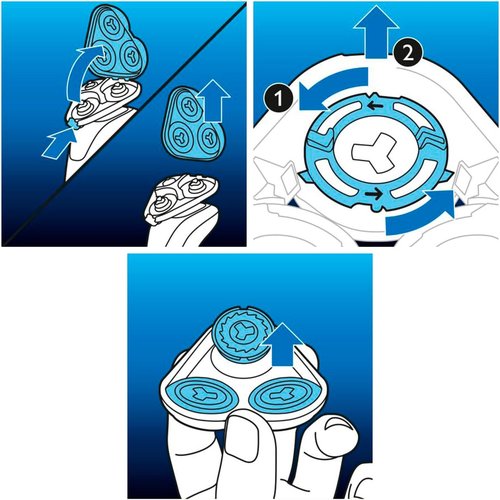 Philips SH50/50 Replacement Blades - Precision Cutting for Series 5000 Electric Shavers