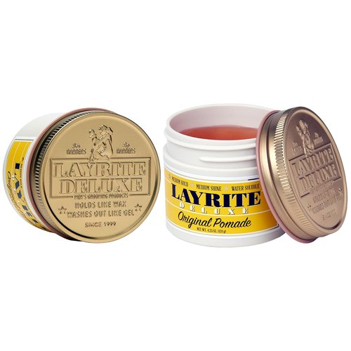 Layrite Deluxe Original Pomade - Strong Hold & Shine | 4.25 oz (2 Pack)