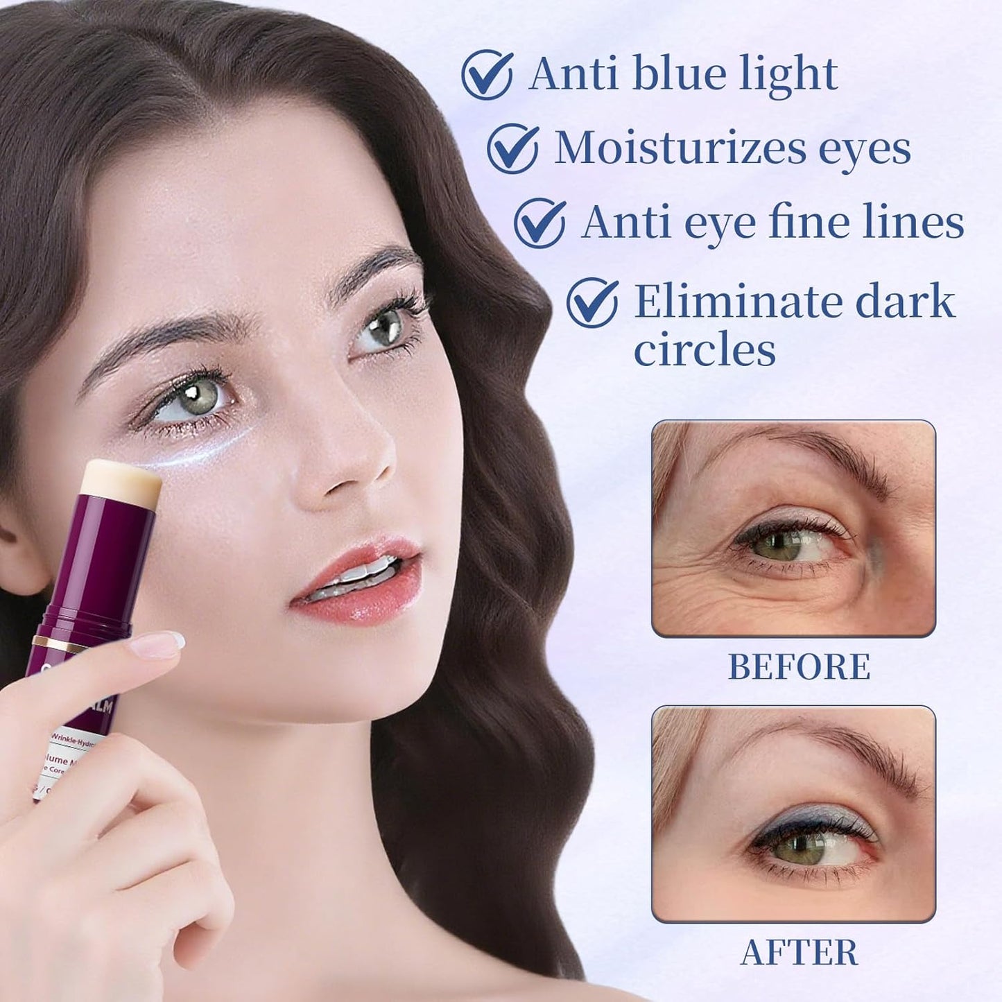Skiennix Calcium Multi Balm - Hydrating & Firming Collagen Stick for Face, Neck & Eyes | 2PCS