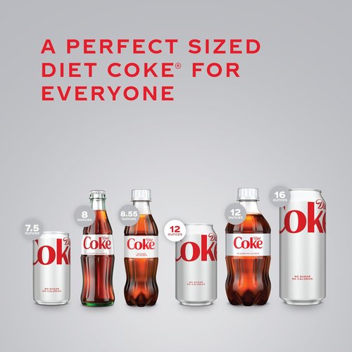 Diet Coke | Refreshing Soft Drink - 12 Fl Oz Cans, Convenient 12-Pack for Easy Enjoyment