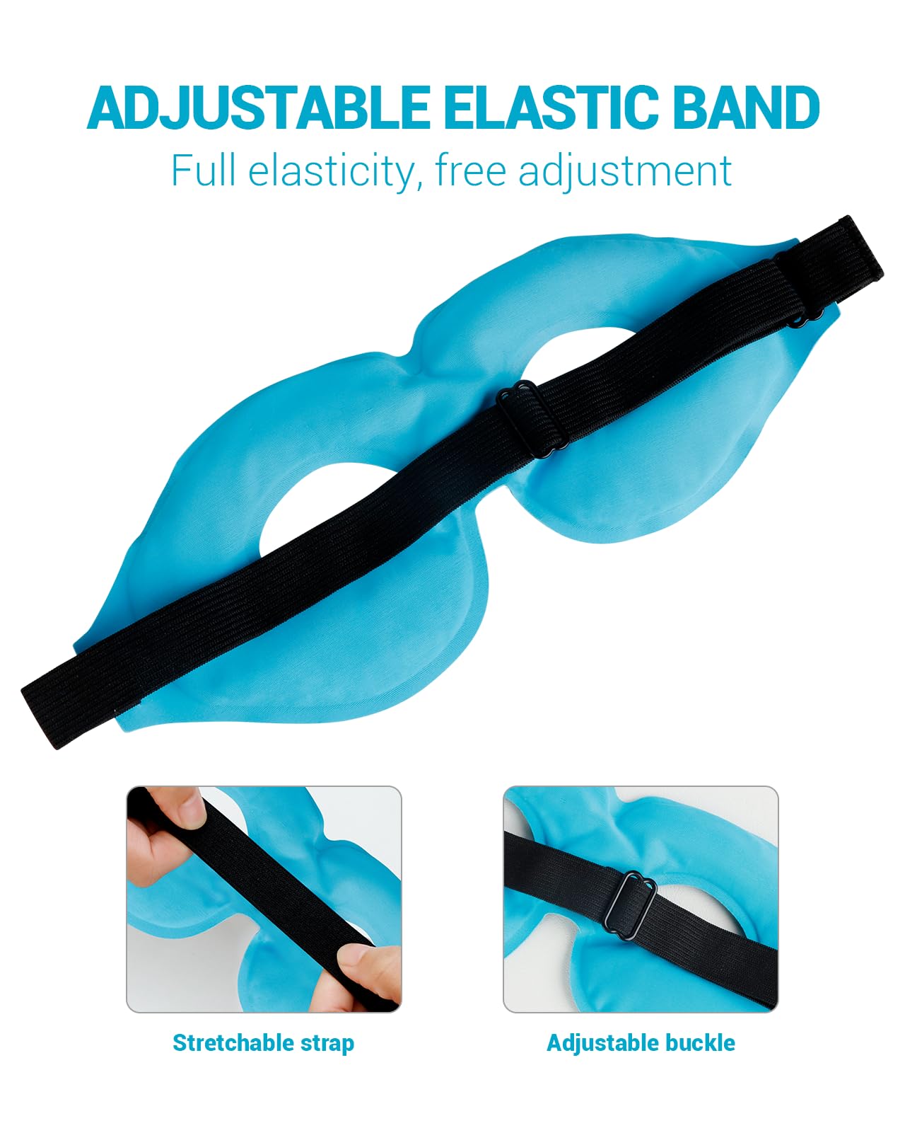Comfytemp Cold Gel Eye Mask and Neck Shoulder Ice Pack Wrap Bundles