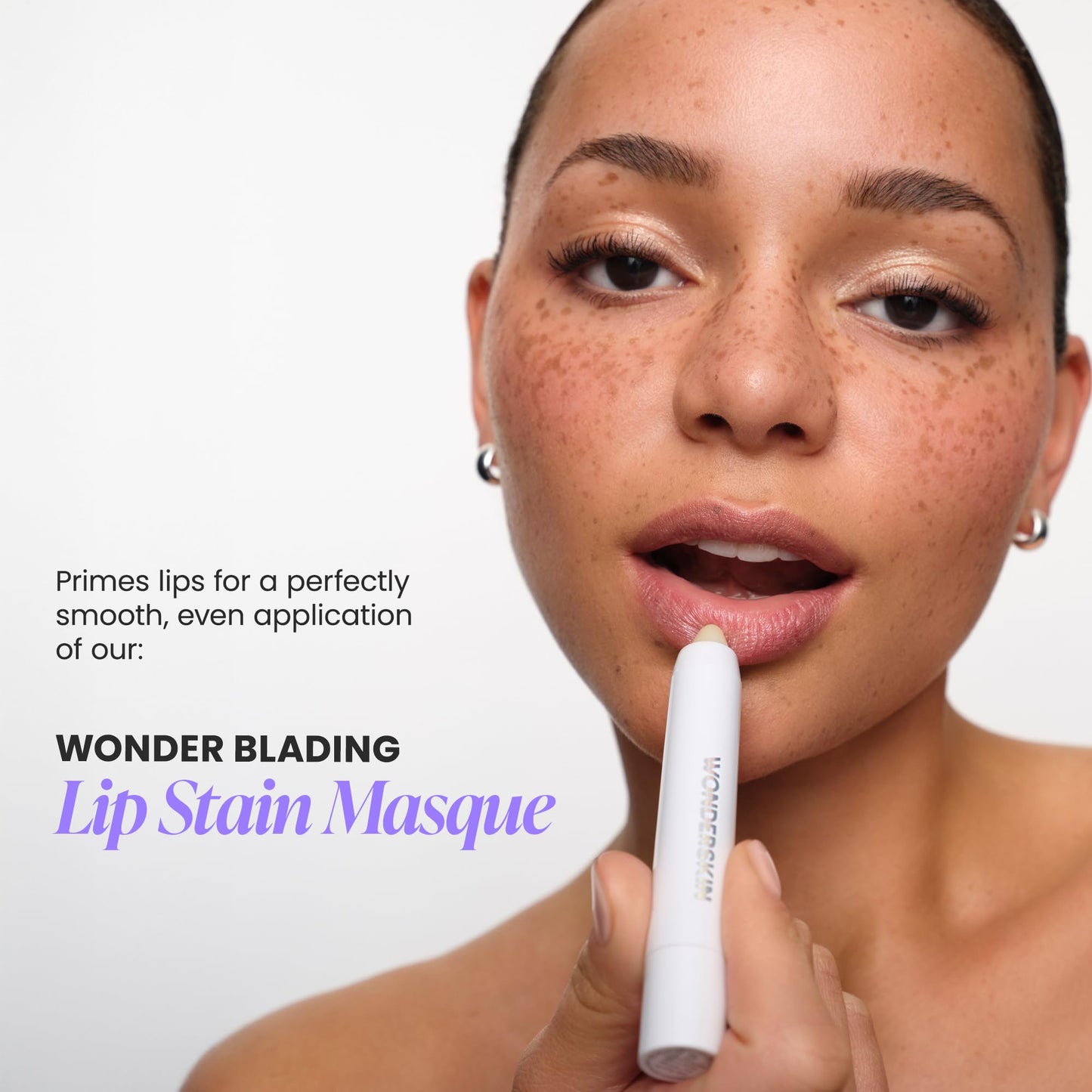 Wonderskin Lip Scrub - 3-in-1 Exfoliator & Moisturizer, Lip Exfoliator Scrub, Hydrating Balm for Soft, Nourished, Flake-Free Lips with One-Step Prep, 0.10oz