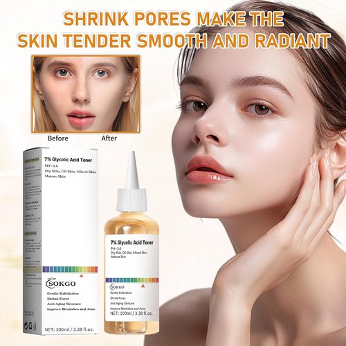 **Regine Switzerland 7% Glycolic Acid Exfoliating Toner - Pore Minimizing & Hydrating Formula**