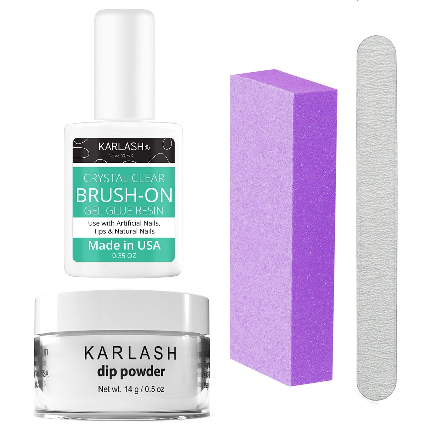 Karlash Nail Repair Kit for Broken Cracked Split Nails. Emergency Easy Quick Fix (Natural Pink)