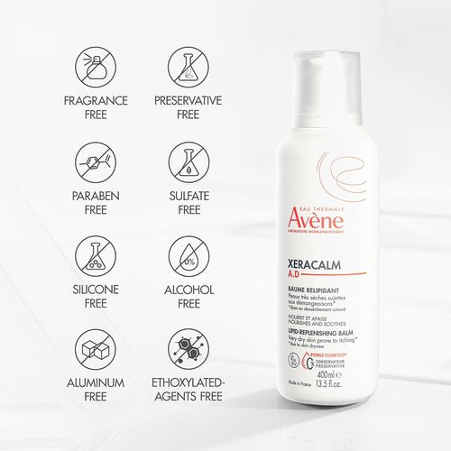 Avène XeraCalm A.D Lipid-Replenishing Balm - Restore Skin Barrier for Eczema & Atopic Dermatitis | 6.7 Oz, Fragrance-Free