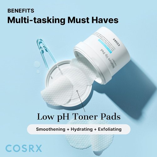 COSRX Moisture Up Pads - Gentle Daily Exfoliant for Sensitive Skin | 70 Sheets for Breakout Prevention & Nourishment
