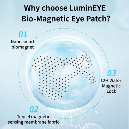 7 Pieces Bio-Magnetic Eye Patch - Under Eye Mask Reduce Dark Circles - Puffy Eyes, Undereye Bags, Wrinkles, Gel Under Eye Patches, Birthday Gifts for Women
