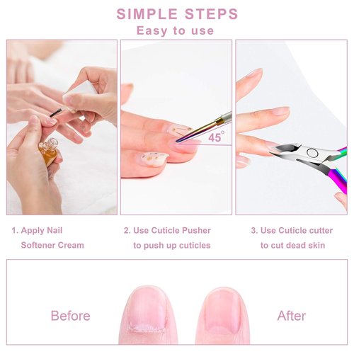 Regine Switzerland 3-in-1 Cuticle Care Set - Nipper, Cutter & Scraper for Effortless At-Home Manicures