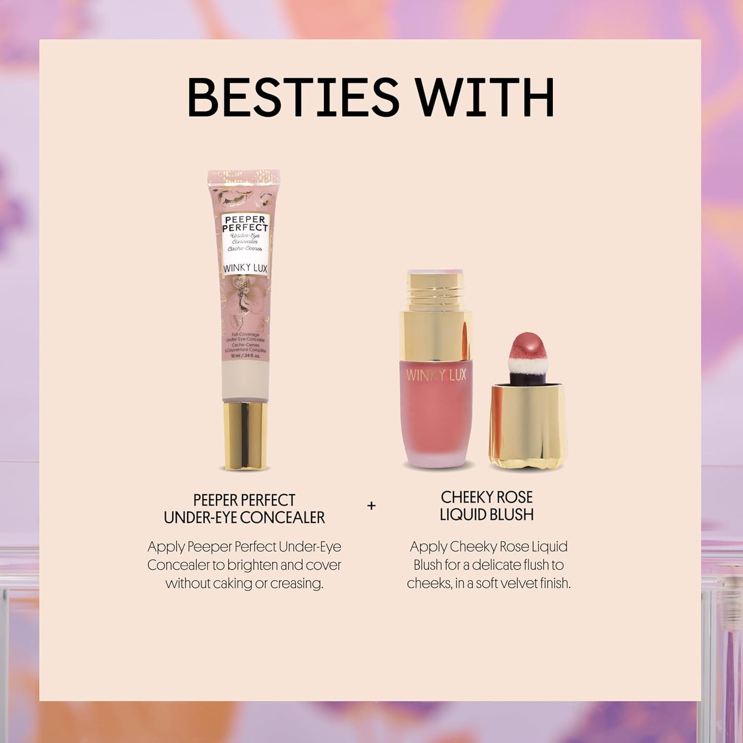 Winky Lux Lip Oil - Hydrating Baby Pink Tint with Jojoba Oil | Non-Sticky Glossy Finish & Soft Vanilla Scent