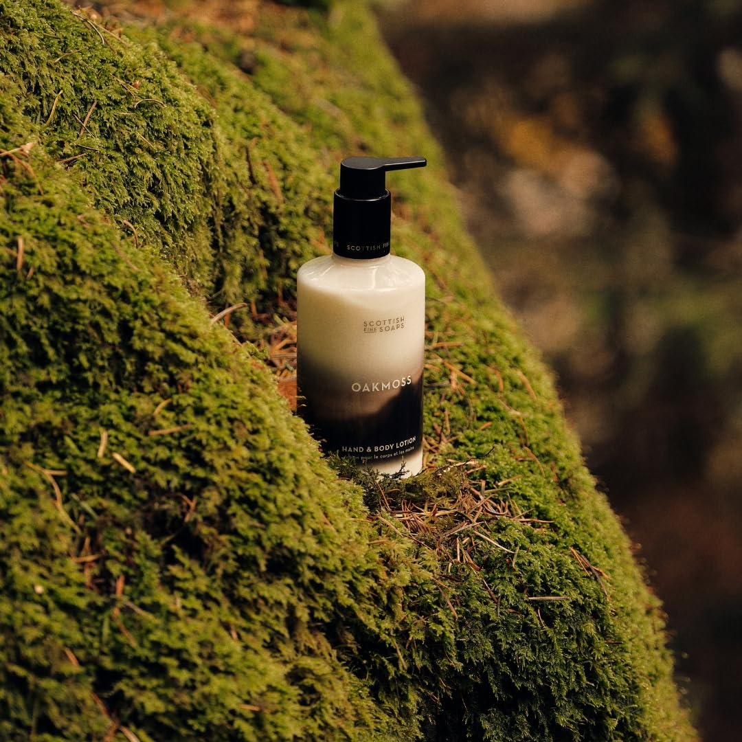 Scottish Fine Soaps Oakmoss Hand & Body Lotion - Nourishing Moisturizer | 300ml Size