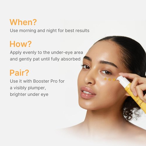 Medicube Eye Serum - Brightening Gel with Kojic Acid & Turmeric | Hydrating Formula with Vitamin C, Retinol & Caffeine | 1.01 fl. oz