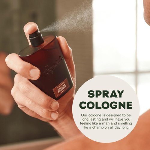 Dr. Squatch Natural Cologne for Men - Fireside Bourbon Scent with Scent-Lock Technology - 1.7 fl oz