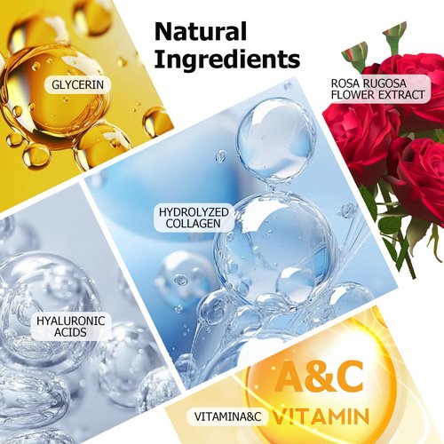 30 Pairs Lip Masks & Eye Masks,Gold Under Eye Patches for Puffy Eyes,Peach Red Lip Masks Skincare,Effectively Moisturizing the Lip & Eye Skin,Anti-Aging,Reducing Fine Lines,Nourishing for Face Care