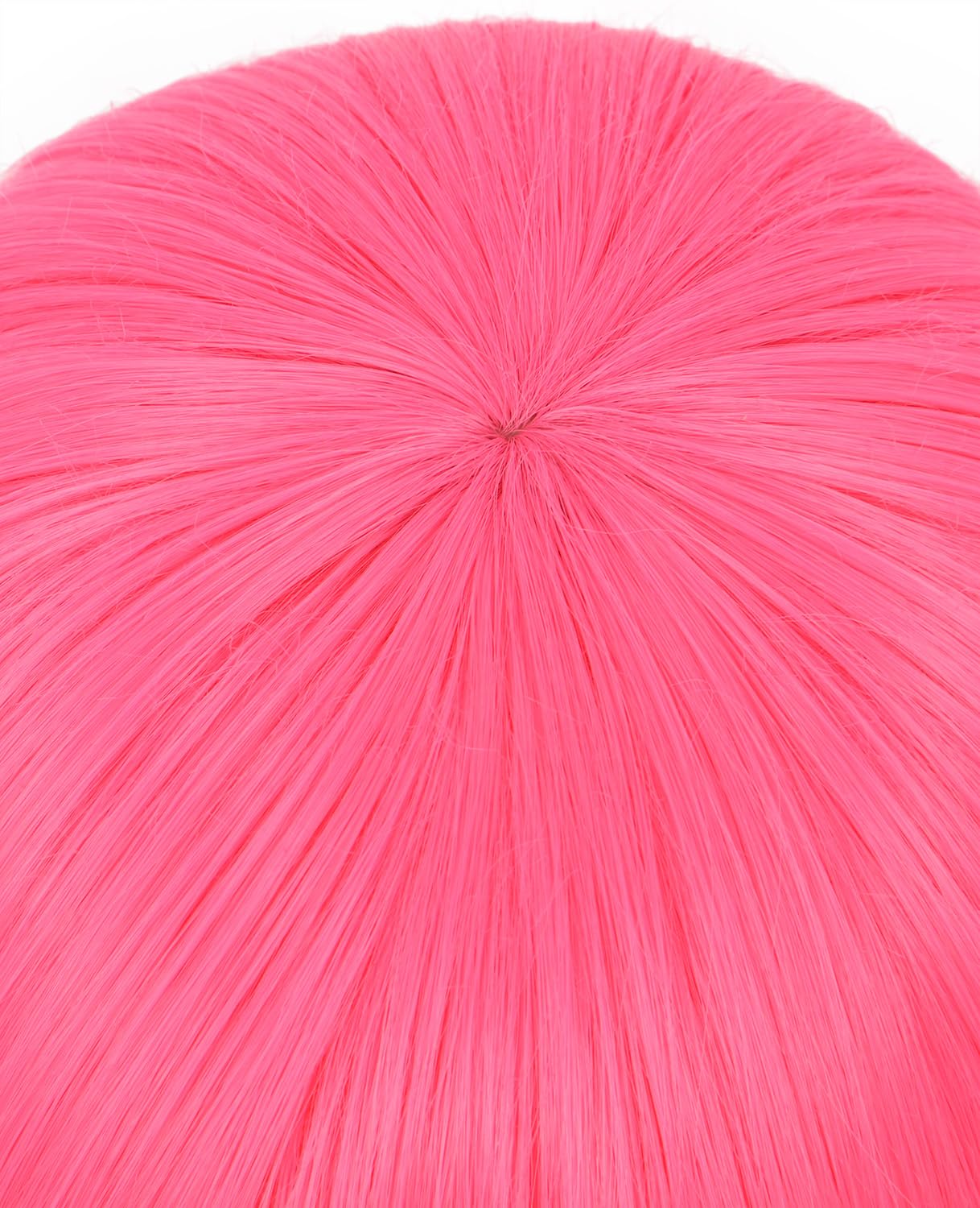 karlery Women's Long Ponytail Hot Pink Wig Lolita Clip In Thick Claw Drawstring Halloween Costume Pigtail Wig Anime Cosplay Wig