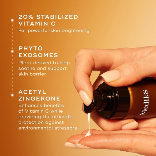 Medik8 C-Tetra Advanced Vitamin C Serum - Smooth Fine Lines & Wrinkles - 1.0 oz Vegan Face Serum