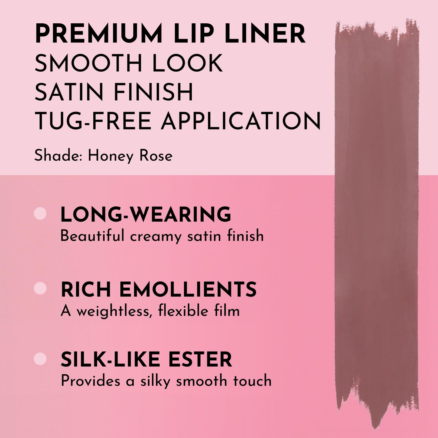 Lawless Women's Forget the Filler Definer Liner, Honey Rose, Pink, 0.04 Ounce