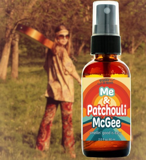 Frankie & Myrrh Aromatherapy Spray - Patchouli Orange Vanilla (2 Fl Oz) + Sticker Pack & Bonus Gift