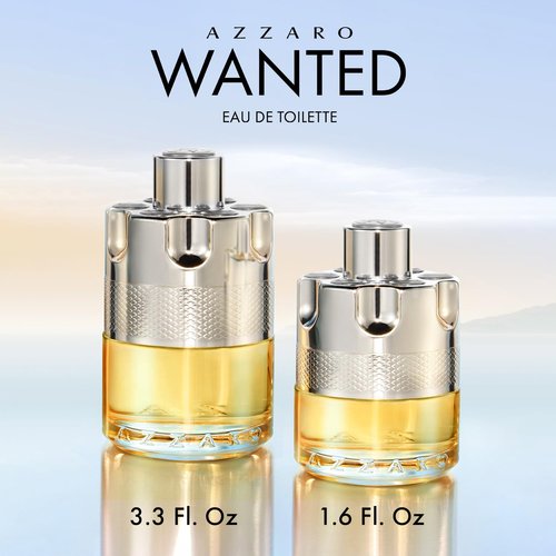 Azzaro Wanted Eau de Toilette | Vibrant Men's Cologne - Woody Citrus & Spicy Fragrance - Fresh Cardamom & Lemon Notes
