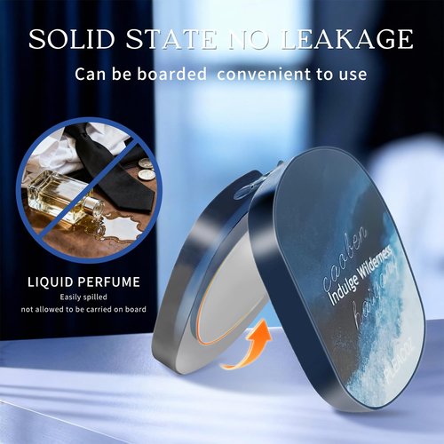 Pleacoz Solid Perfume Balm for Men, Portable Pocket Balm, Solid Cologne, Perfect for Travel Use, Natural Fragrance Perfume, Gift for Men