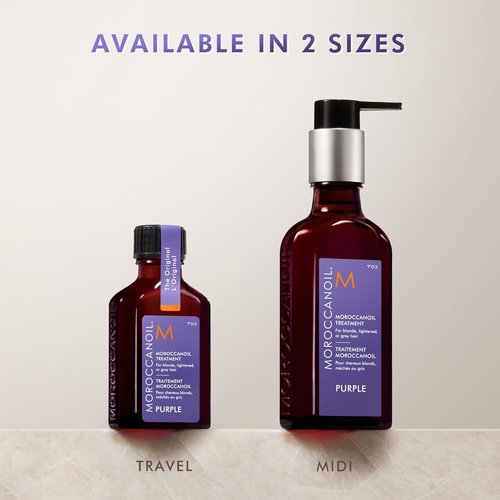 Moroccanoil Treatment | Purple Hair Oil for Blonde Hair - Nourishing & Color-Enhancing 3.4 oz