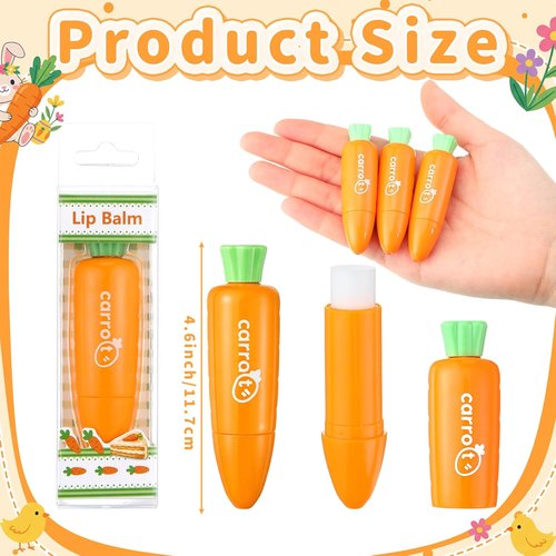 Regine Switzerland Carrot Lip Balm - Moisturizing Easter Gift Set | 6 Pcs Red Velvet Cake Flavor