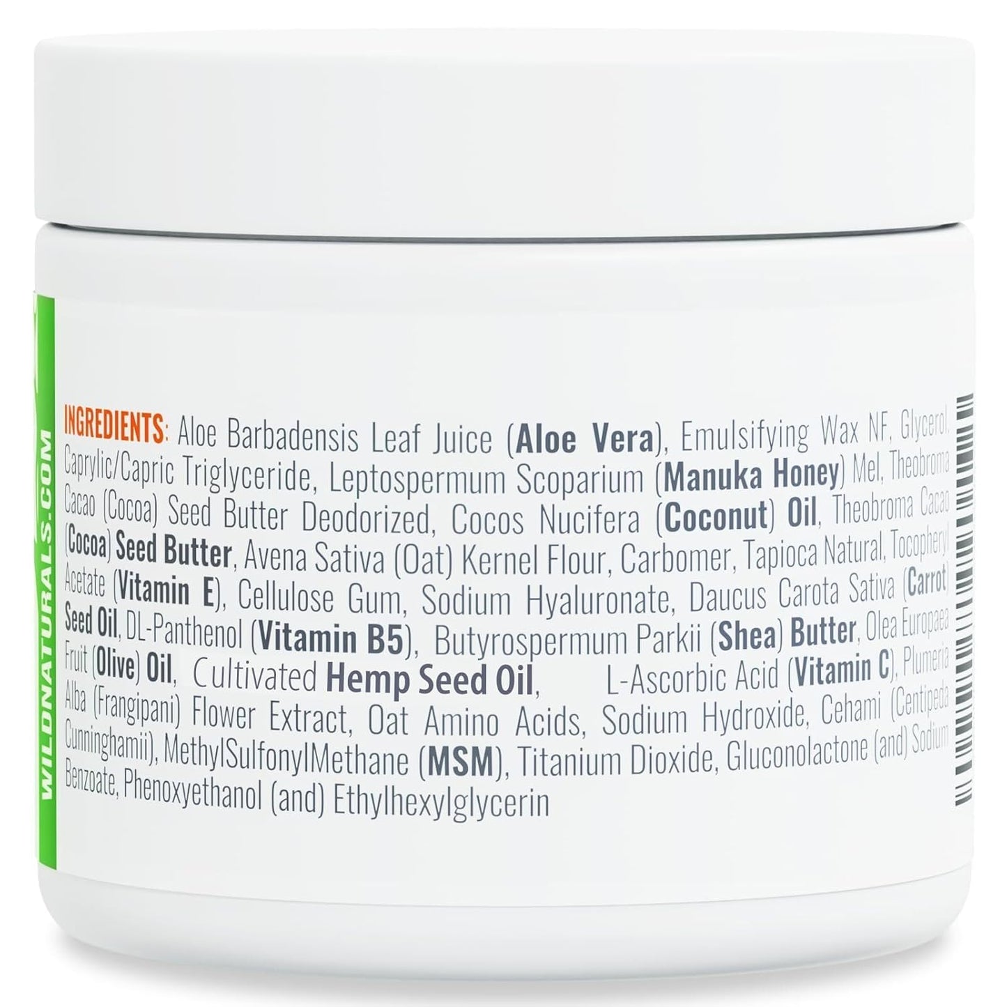 Wild Naturals Manuka Honey Face Cream - Soothing Moisturizer for Dry & Sensitive Skin | Hydrating Relief for Face, Hands & Body