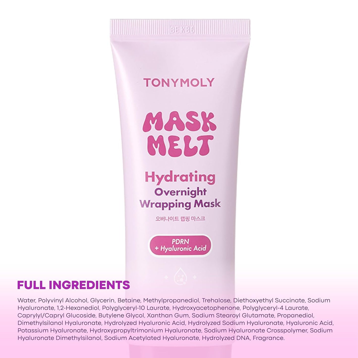 TONYMOLY Hydrating Overnight Face Mask - PDRN & Hyaluronic Acid for Firmness & Radiance | 2.7 fl oz