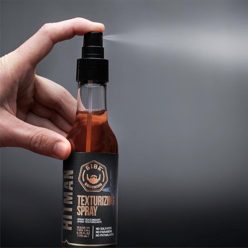 GIBS Grooming Hitman Texturizing Spray - Lightweight Hold & Volume | 5 Fl Oz