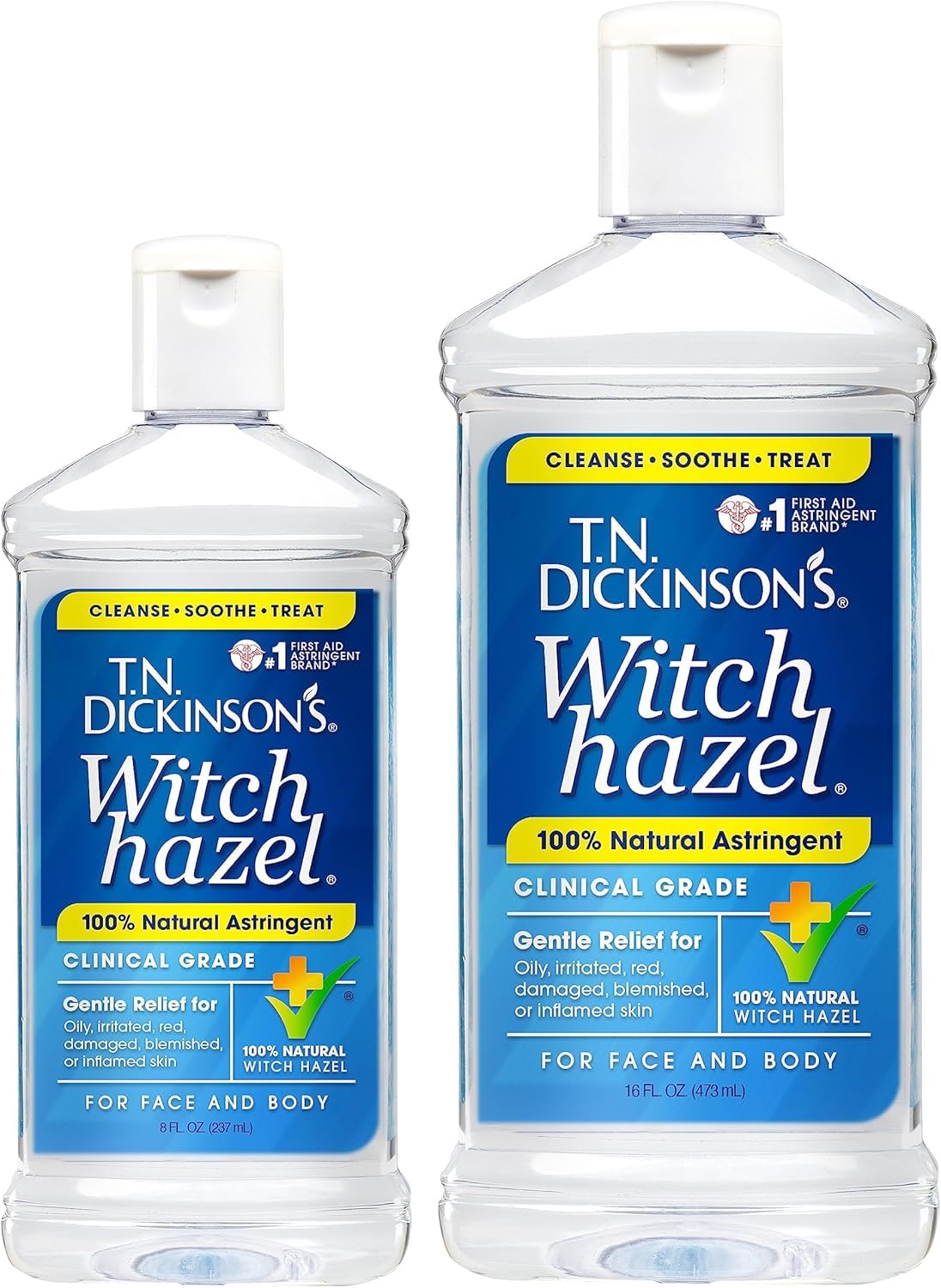 T.N. Dickinson's Witch Hazel 100% Natural Astringent for Face and Body, 8 fl oz