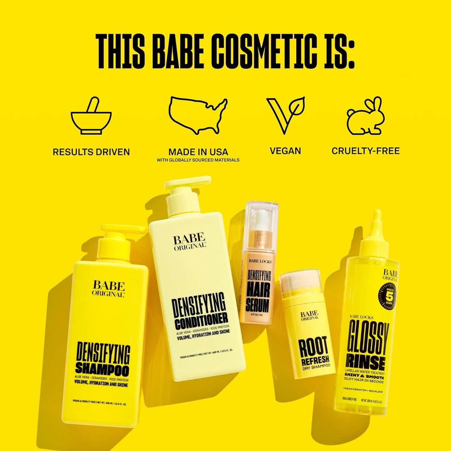 BABE ORIGINAL Dry Shampoo Powder - Clean & Volumized Hair | Absorbs Oil & Odor Instantly | Travel-Friendly Formula with Aloe Vera & Caffeine