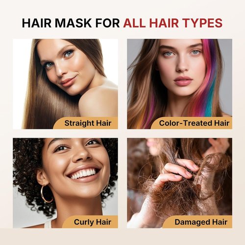 Karseell Collagen Hair Mask - Deep Repair Conditioning with Argan Oil for All Hair Types | 16.90 oz (500ml)