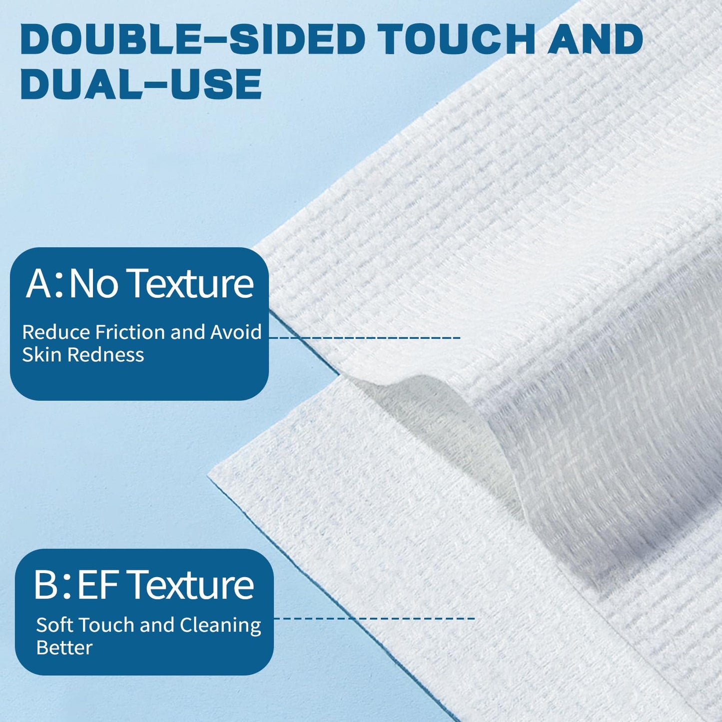 Face Towels, 10"×12" Disposable Face Towel, Face Towelettes XL, Ultra Soft Makeup Remover Dry Wipes, Thick Face Towel for Sensitive Skin, 50 Count (3 Pack)