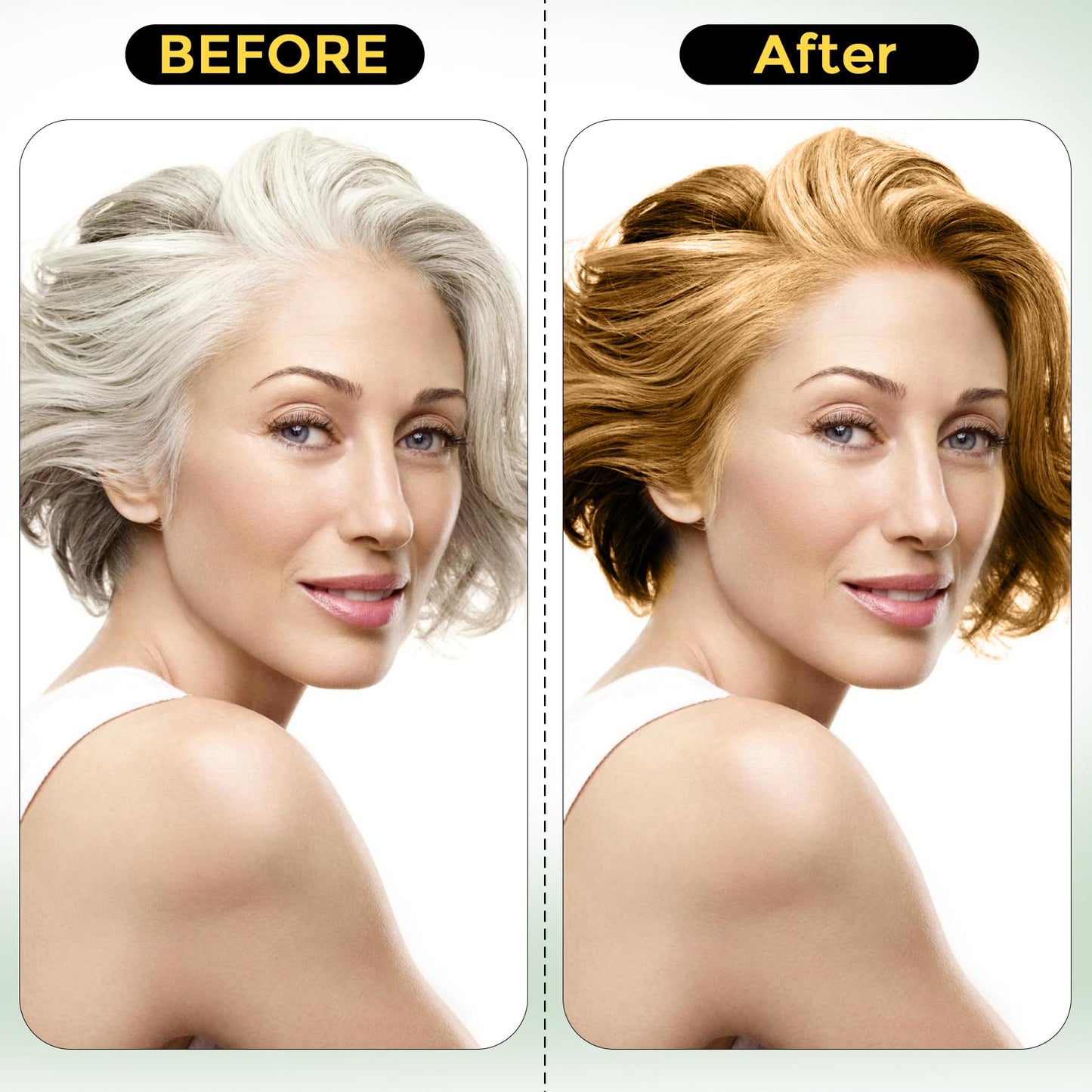 Sminktec Hair Dye Shampoo 3 in 1 for Gray Hair, Herbal Ingredients Natural Shampoo Hair Dye for Women Men (Chestnut Brown)