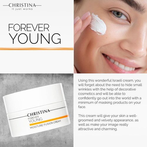 **Christina Forever Young Moisture Fusion Cream - Rejuvenating Face Moisturizer with Hyaluronic Acid | 50ml**