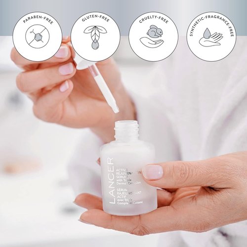 Lancer Skincare Active Rejuvenation Serum - Daily Anti-Aging Formula with Triple Dermal Complex | 1 Fl Oz