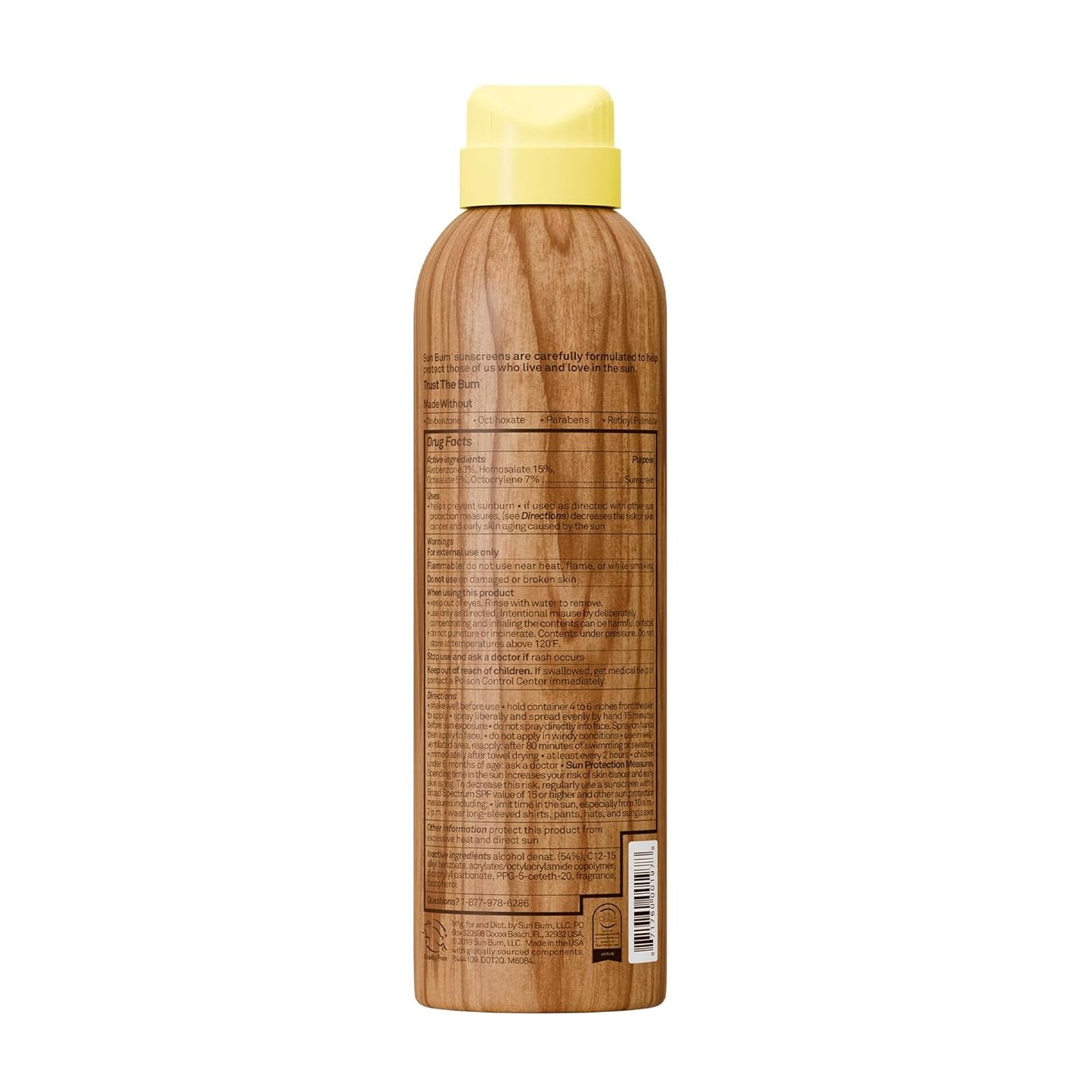 Sun Bum Original SPF 50 Sunscreen Body Spray - Moisturizing Broad Spectrum Protection with Vitamin E - 6 oz