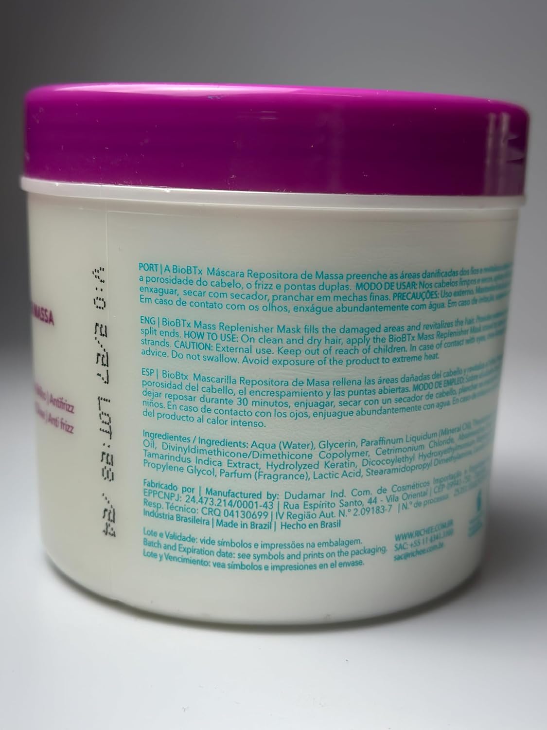 Richée Professional | Bioplastica BioBTX Hair Mask | 500 gr / 16.9 oz.