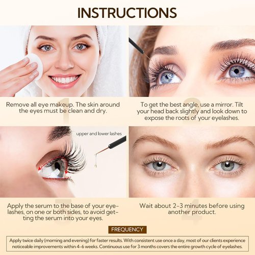 LANBENA Eyelash Growth Serum - Advanced Daily Treatment for Visible Lash Fullness & Length - 4ml