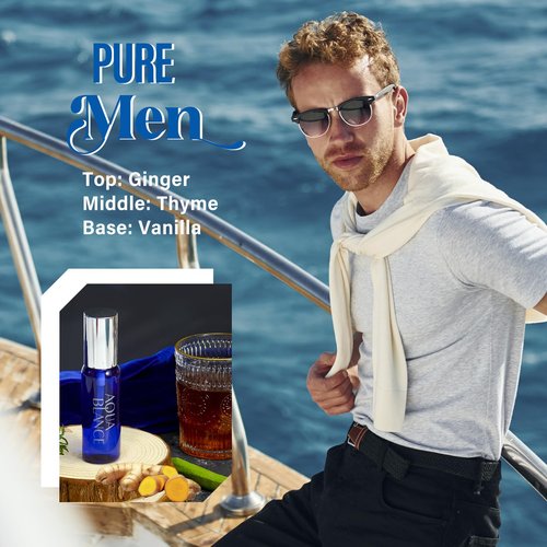 AQUA BLANCE Body Spray For Men, 2.1 Fl Oz/60 ML, Travel Size 3-Pack Set