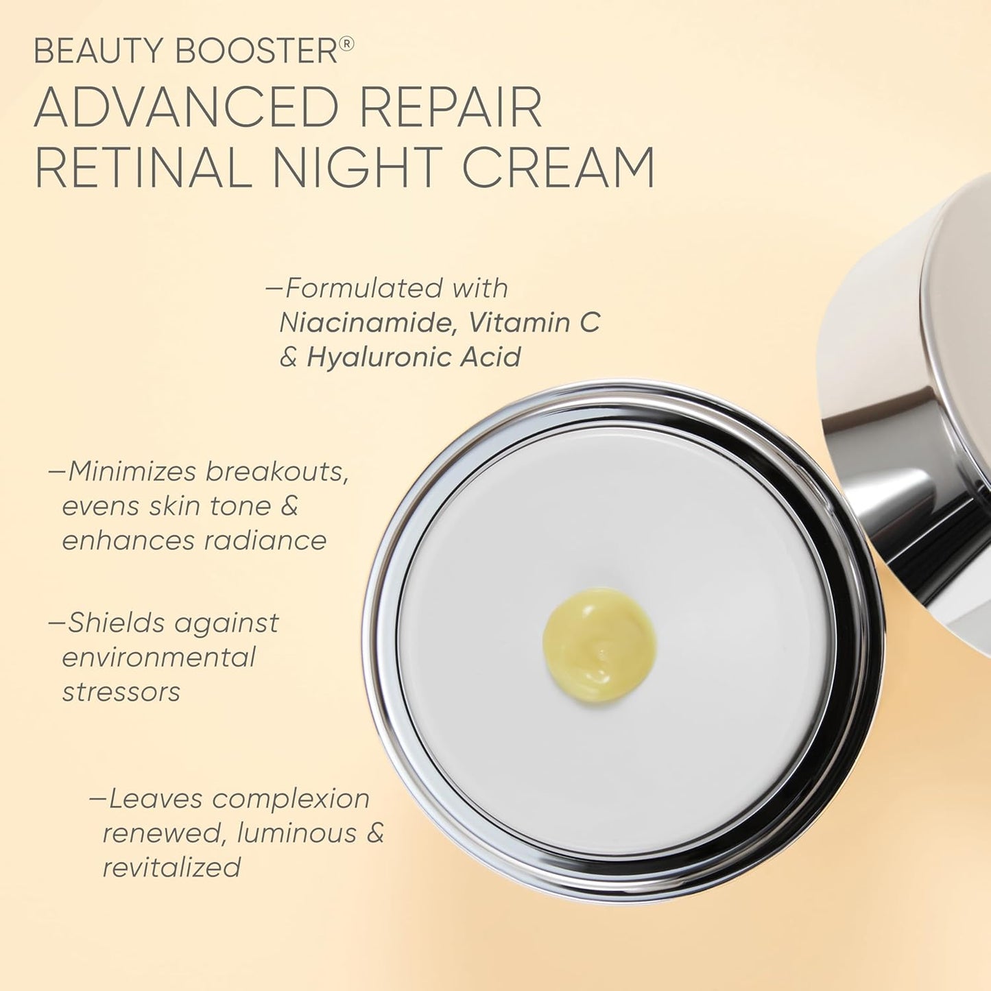 Trish McEvoy Beauty Booster Night Cream - Advanced Repair Retinal Formula | 1 oz.