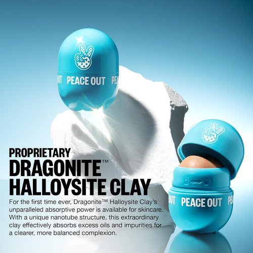 Peace Out Oil Control Roller - Instant Oil Remover with Halloysite Clay for Oily Skin | 1 Count