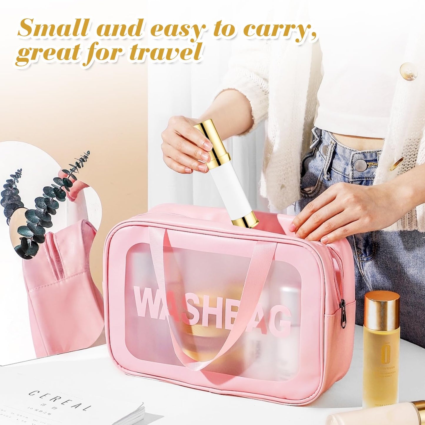10 Pcs Empty Airless Pump Bottle Travel Cosmetic Cream Pump Bottle Refillable Vacuum Dispenser Pump Containers for Lotion Cream and More (gold-10ml)