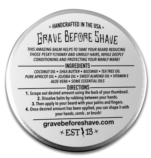Grave Before Shave™ Head Hunter Beard Balm - Tropical Summer Aroma | 2 oz. Size