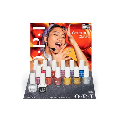 OPI GelColor Gel Nail Polish - Opaque Metallic Finish | UV-Cure Formula | Metallic Mega Mix Collection