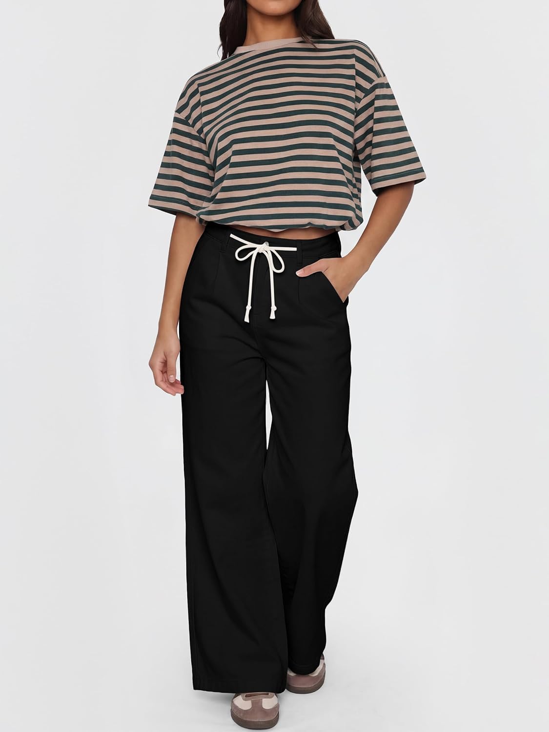 ANRABESS Women's Wide Leg Jeans - High Waisted Casual Denim Pants with Pockets | Trendy Relaxed Fit