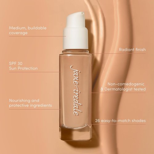 Jane Iredale Skintuition SPF 30 Liquid Foundation - Radiance-Boosting, Medium Coverage, Vegan & Cruelty-Free